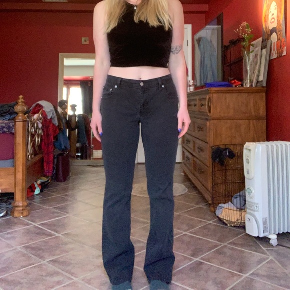 550 Bootcut Black Levi Jeans - Picture 1 of 6